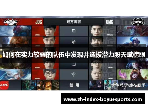 如何在实力较弱的队伍中发现并选拔潜力股天赋榜眼 如何在实力较弱的队伍中发现并选拔潜力股天赋榜眼